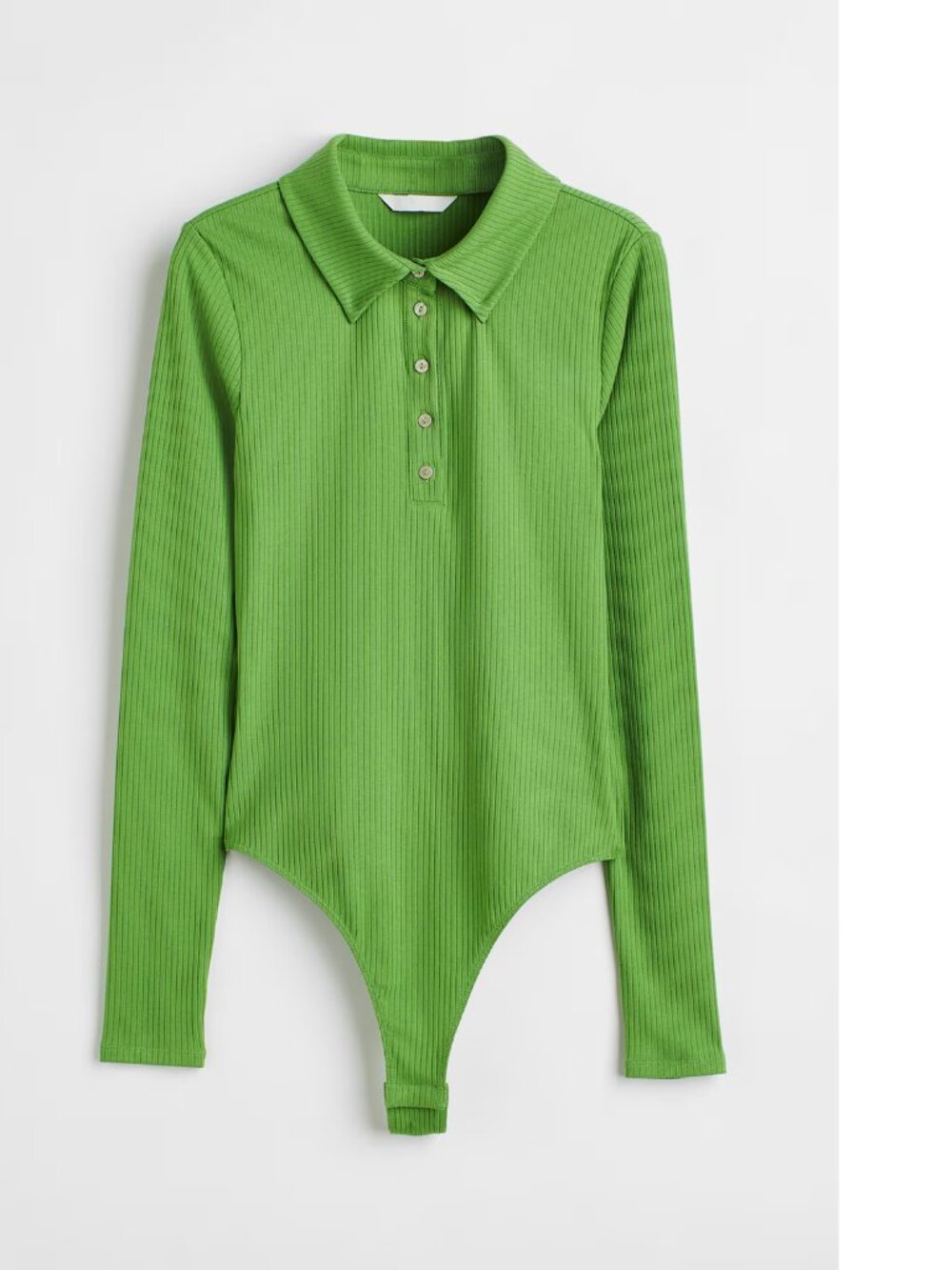 H&M Ribbed Green Body Suit